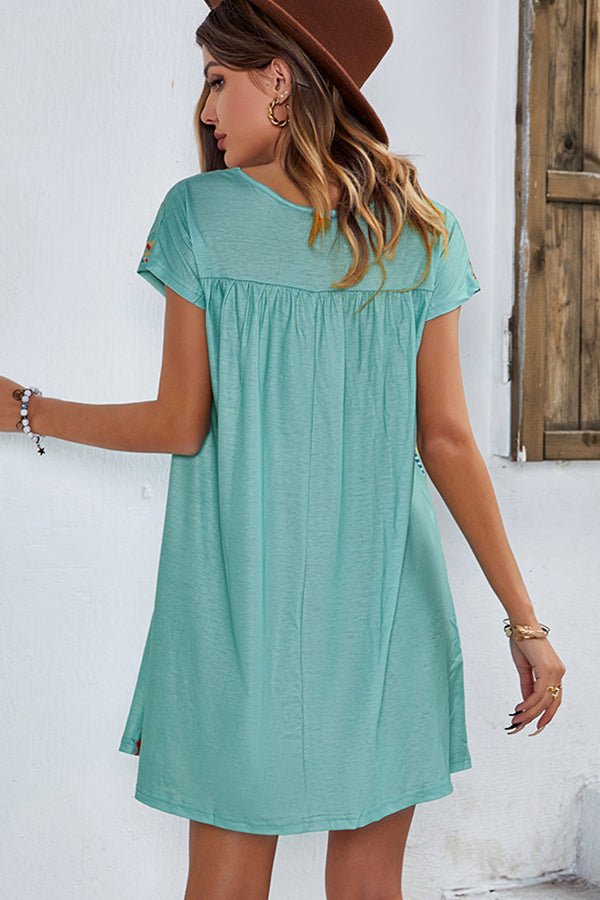 Fashion Casual Printed Mini Dress - Image 5