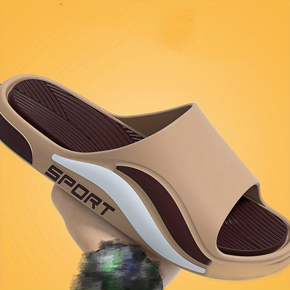 Men??s Fashion Slides, Casual Lightweight Open Toe Slides For Indoor Outdoor Beach Shower, Spring And Summer - Image 4