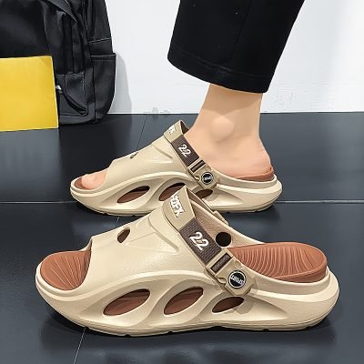Men??s Fashion EVA Slides, Non Slip Quick-drying Open Toe Slippers For Indoor Outdoor Walking, Men??s Summer Beach Slides