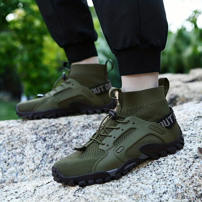 Men??s Trendy Breathable Sneakers, Wear-resistant Non-Slip Outdoor Shoes For Hiking Fishing - Image 8