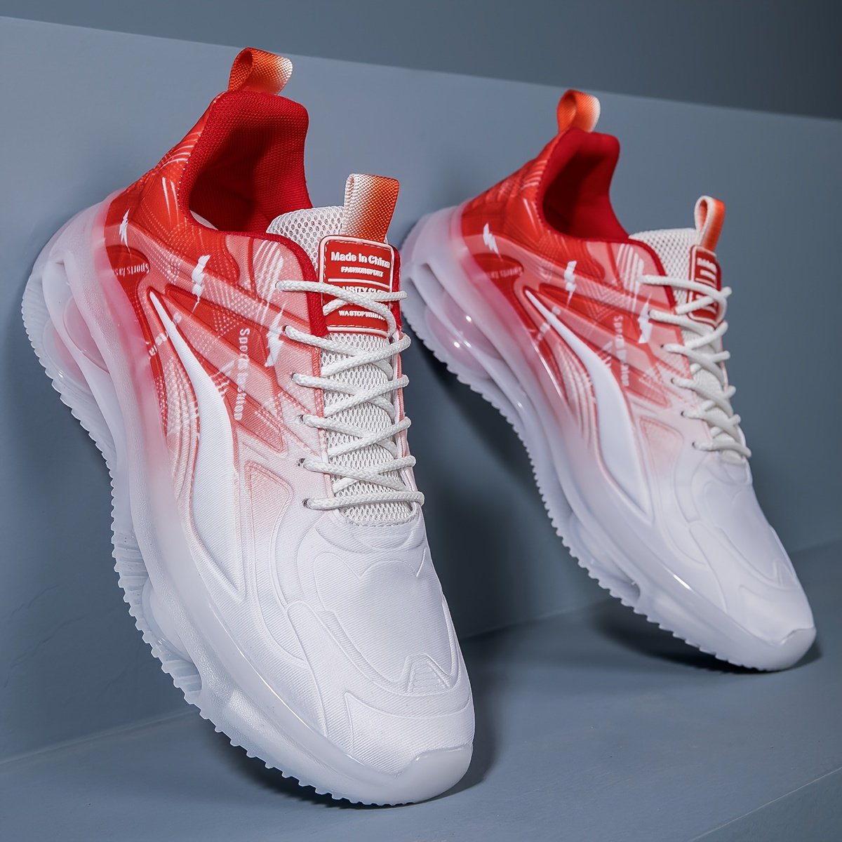 Men??s Trendy Street Style Running Shoes With Shock Absorbing, Comfy Non Slip Lace Up Durable Sneakers For Men??s Outdoor Activities - Image 4