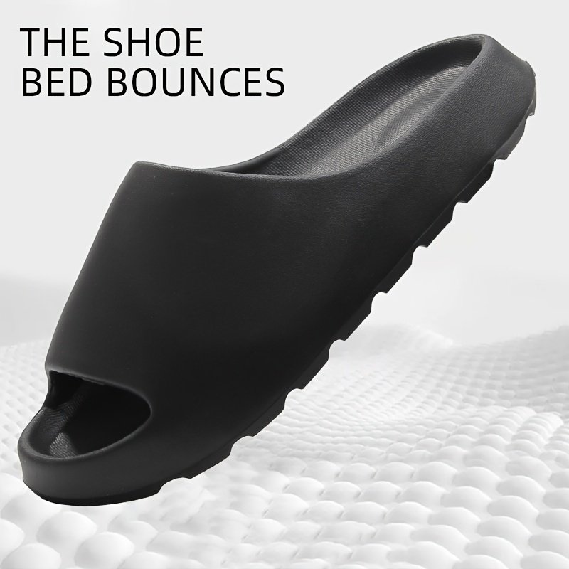 Solid Color EVA Pillow Slides, Lightweight Soft Sole Home Shower Slides, Non-Slip Beach Slides - Image 7