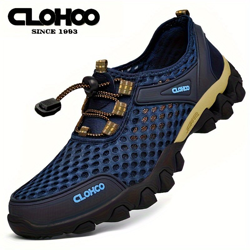 Men??s Lightweight Mesh Sports Shoes, Casual Non-slip Rubber Sole Sneakers For Outdoor Hiking Camping Running Athletic Sports - Image 5