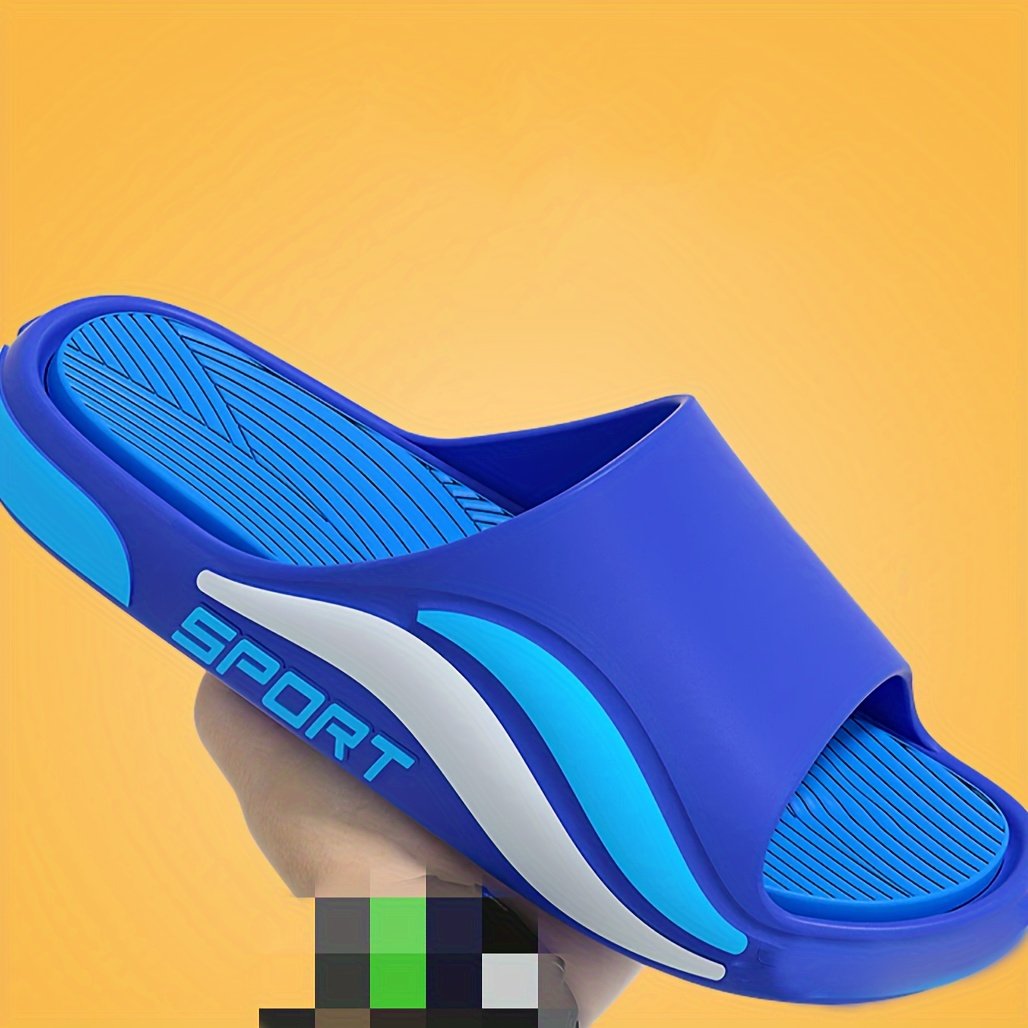 Men??s Fashion Slides, Casual Lightweight Open Toe Slides For Indoor Outdoor Beach Shower, Spring And Summer - Image 2