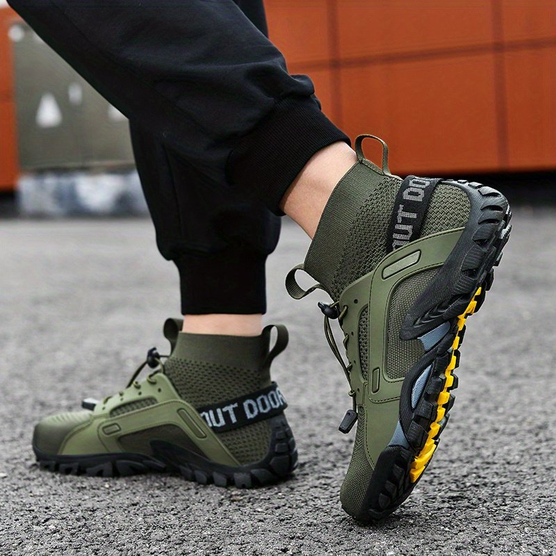 Men??s Trendy Breathable Sneakers, Wear-resistant Non-Slip Outdoor Shoes For Hiking Fishing - Image 2