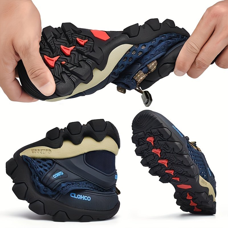 Men??s Lightweight Mesh Sports Shoes, Casual Non-slip Rubber Sole Sneakers For Outdoor Hiking Camping Running Athletic Sports - Image 11