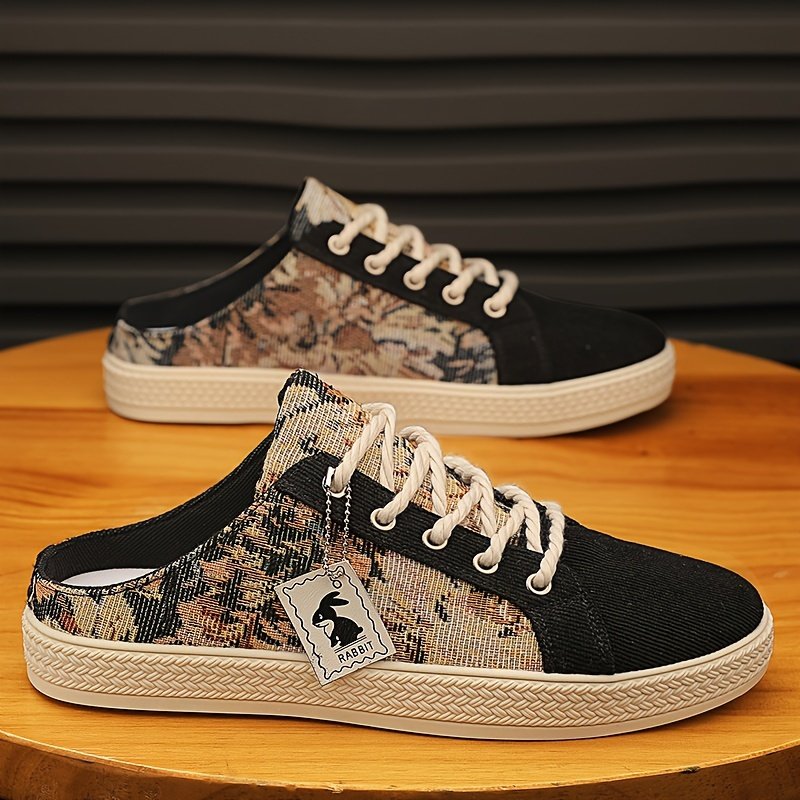 Men??s Trendy Hollow Out Breathable Mule Shoes, Comfy Non Slip Casual Lace Up Durable Shoes, Men??s Footwear - Image 11