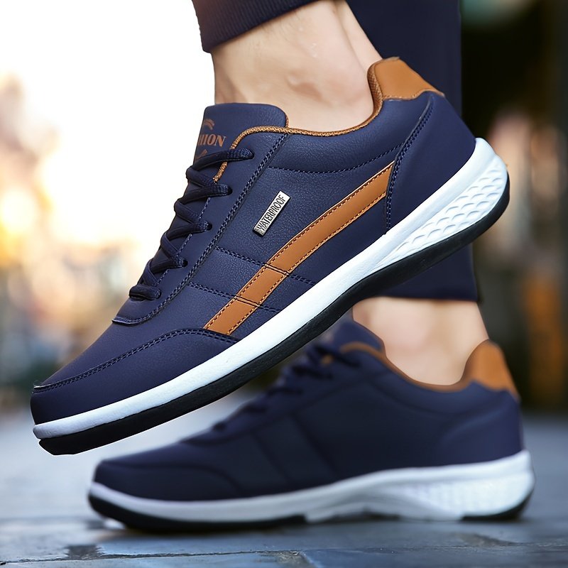 Men??s Casual Comfortable Sneakers, Lightweight Durable Anti-Slip Sneakers, Street Style Trendy Shoes For Daily Wear - Image 6