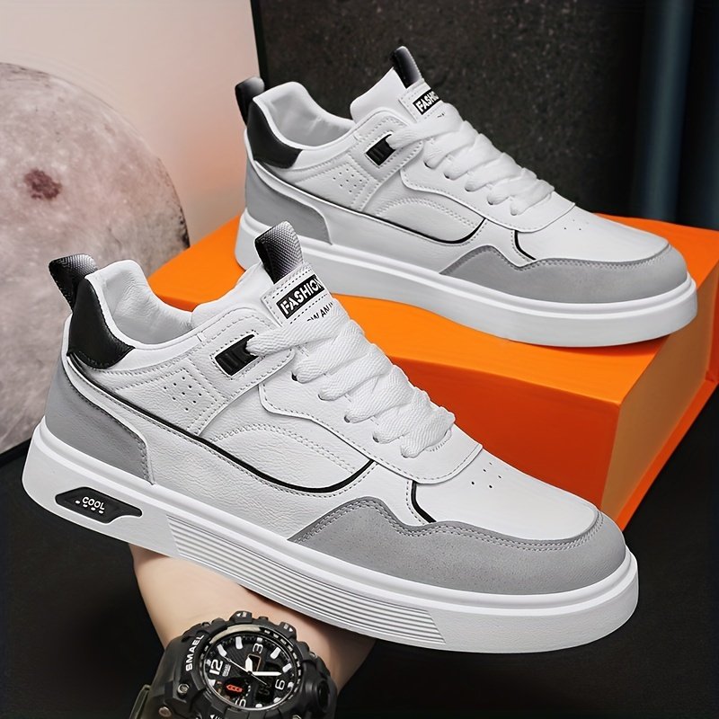 Men??s Lace-up Sneakers, Skate Shoes With Good Grip, Breathable Walking Shoes - Image 7