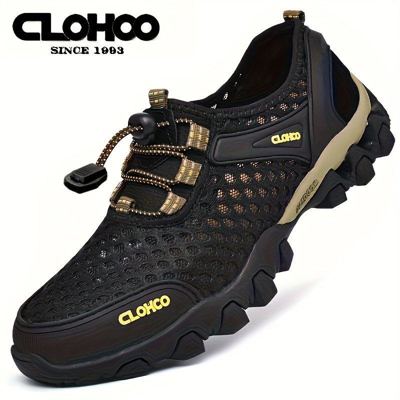 Men??s Lightweight Mesh Sports Shoes, Casual Non-slip Rubber Sole Sneakers For Outdoor Hiking Camping Running Athletic Sports - Image 2