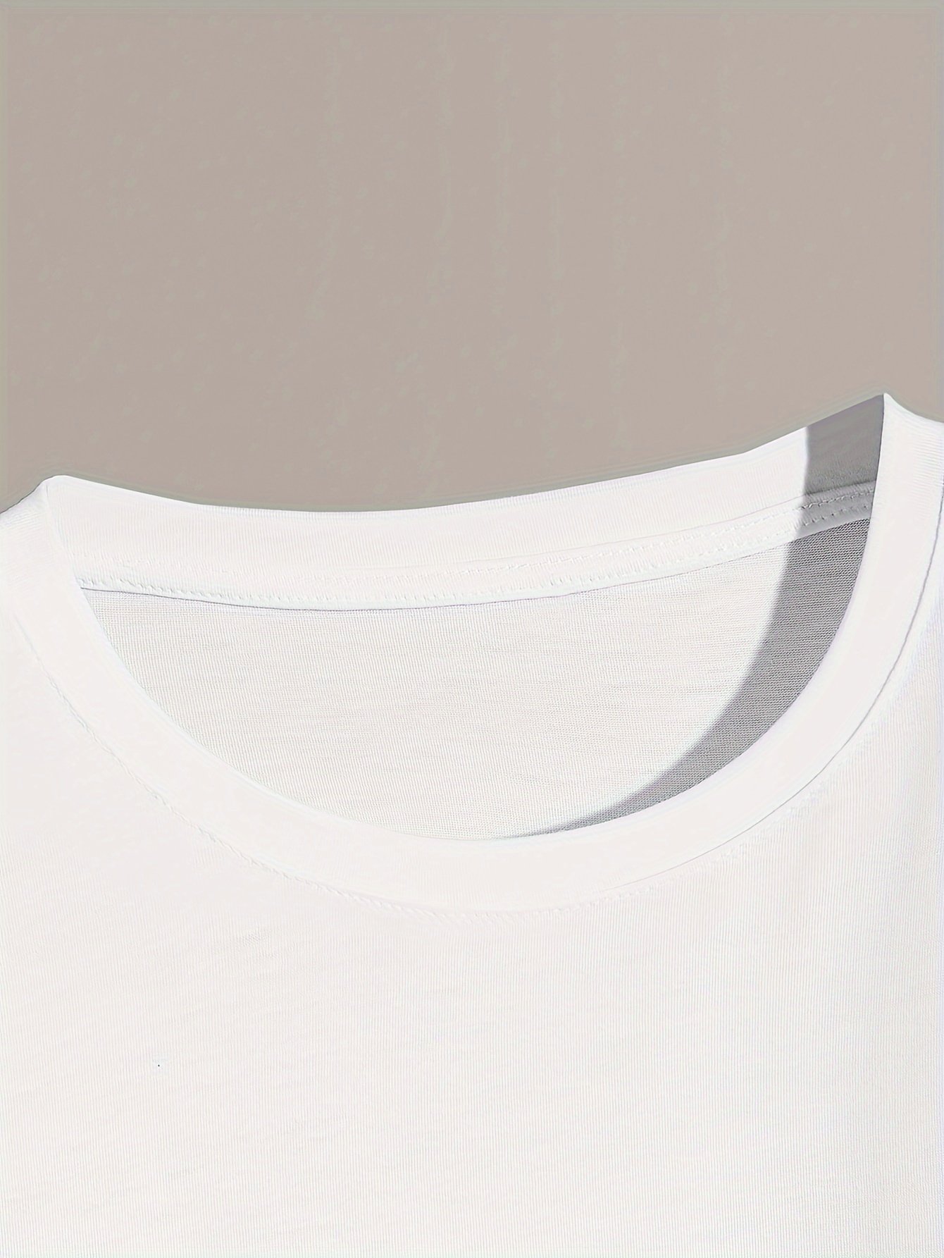 Letter Print Men??s Creative Top, Casual Short Sleeve Crew Neck T-shirt, Men??s Clothing For Summer Outdoor - Image 12