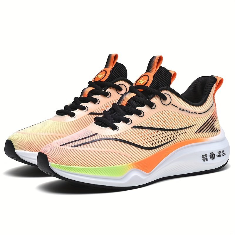 Men??s Trendy Woven Knit Breathable Running Shoes, Comfy Non Slip Durable Soft Sole Sneakers For Men??s Outdoor Activities - Image 3