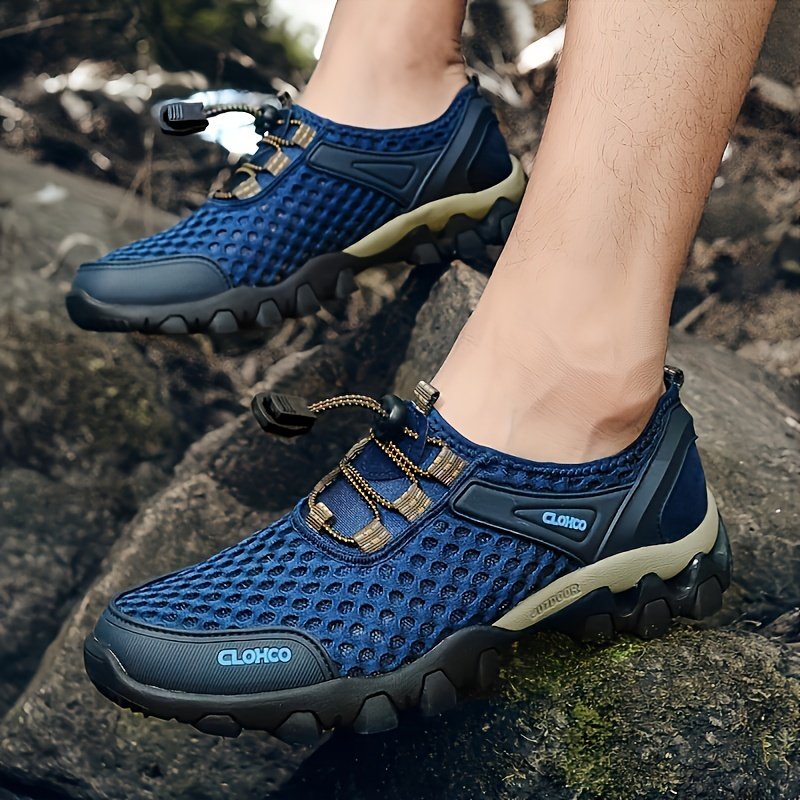 Men??s Lightweight Mesh Sports Shoes, Casual Non-slip Rubber Sole Sneakers For Outdoor Hiking Camping Running Athletic Sports - Image 12