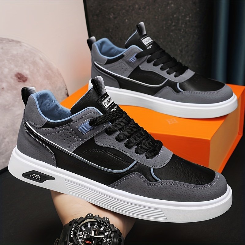 Men??s Lace-up Sneakers, Skate Shoes With Good Grip, Breathable Walking Shoes - Image 13