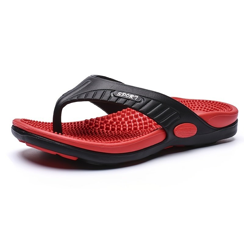 Men Acupressure Massage Reflexology Flip Flops Shock Absorption Lightweight Non Slip Thong Sandals For Indoor Outdoor Beach Summer - Image 8