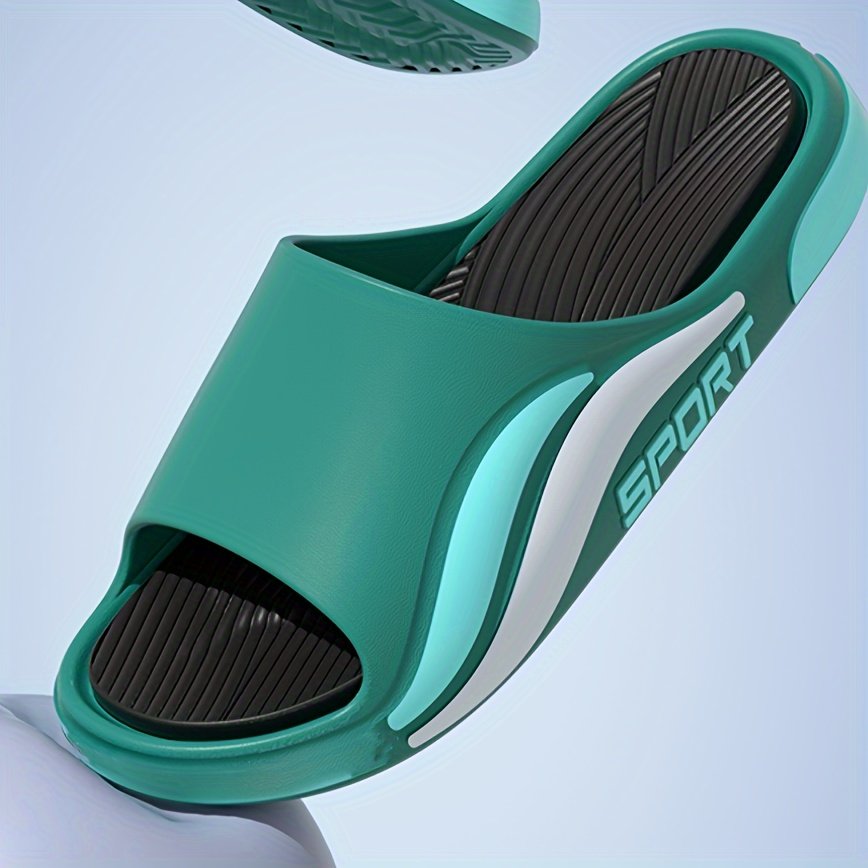 Men??s Fashion Slides, Casual Lightweight Open Toe Slides For Indoor Outdoor Beach Shower, Spring And Summer - Image 3