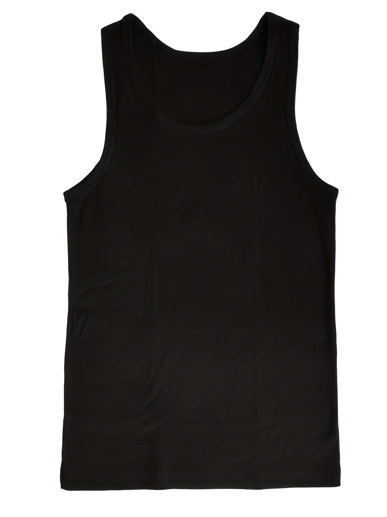 Men??s Solid Tank Top, Active Quick Dry Breathable Crew Neck Sleeveless Shirt, Men??s Clothing For Summer Outdoor - Image 6