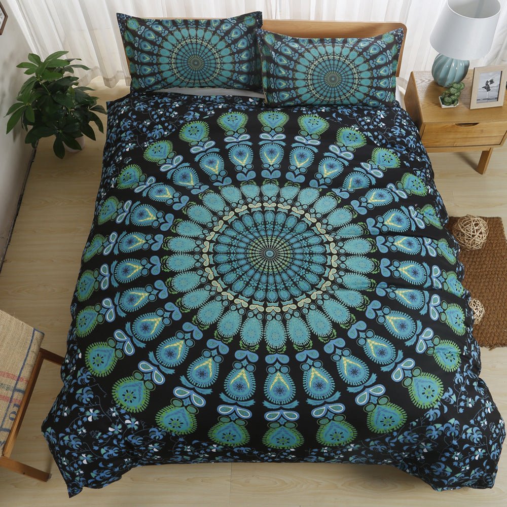 2/3-Piece Multi-Color Bohemian Mandala Duvet Cover Set - Image 25