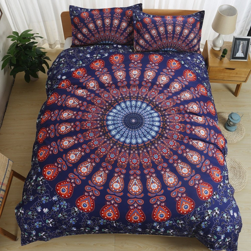 2/3-Piece Multi-Color Bohemian Mandala Duvet Cover Set - Image 30