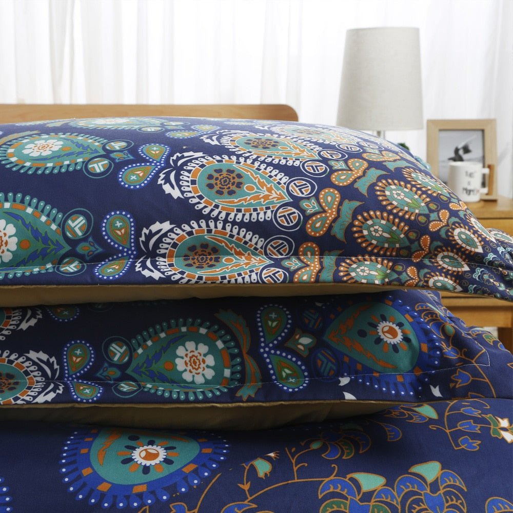 2/3-Piece Multi-Color Bohemian Mandala Duvet Cover Set - Image 3