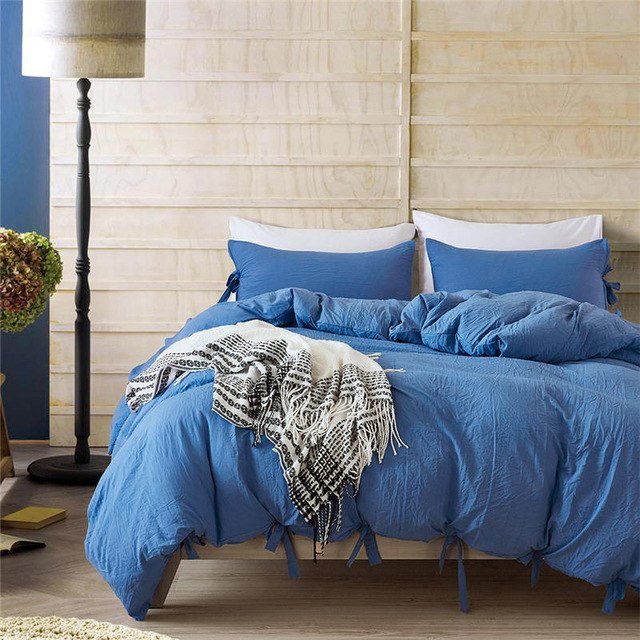 2/3-Piece Boho Ribbon Duvet Cover Set w/ Bows - Image 11