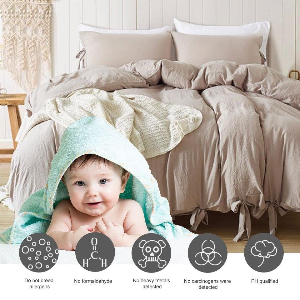 2/3-Piece Boho Ribbon Duvet Cover Set w/ Bows - Image 16
